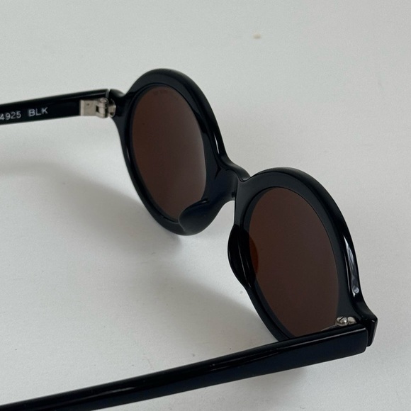 BOLLE IREX 100 Black Round Sunglasses with Brown Lenses main image 2